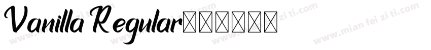 Vanilla Regular字体转换